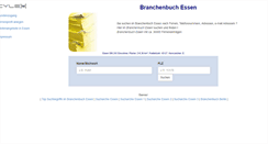 Desktop Screenshot of cylex-branchenbuch-essen.de